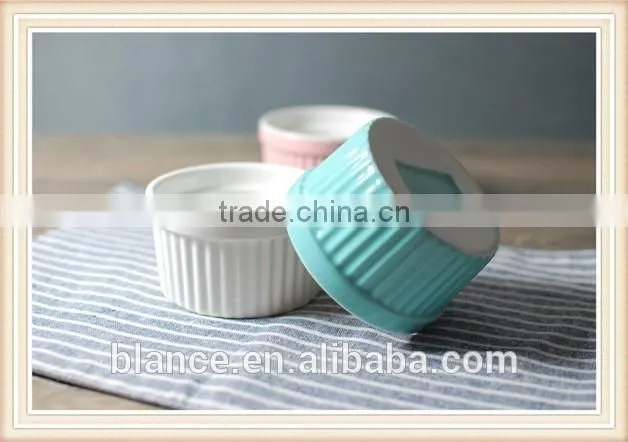 colorful ceramic baking bowl