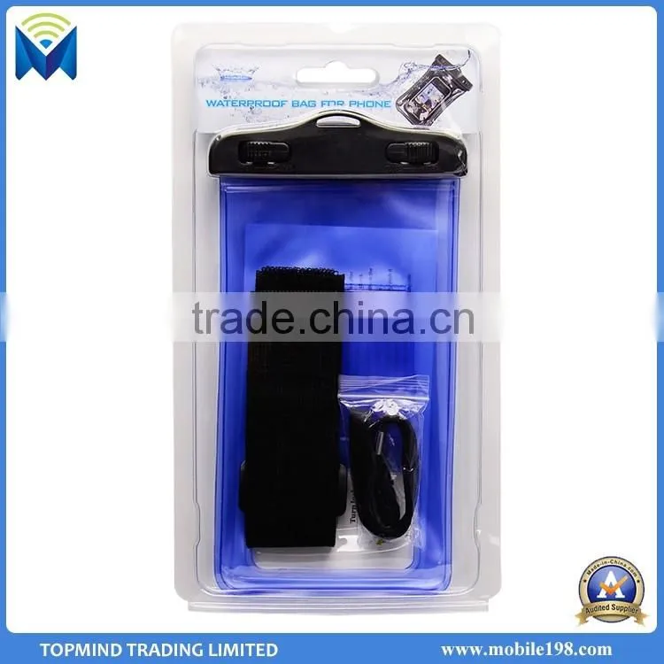 Cheap price waterproof smartphone bag, waterproof swimming bag with compass
