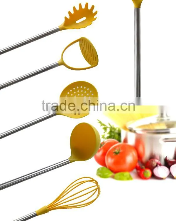 Food Grade Nylon Kitchen Cooking Tool With Stainless Steel Handle