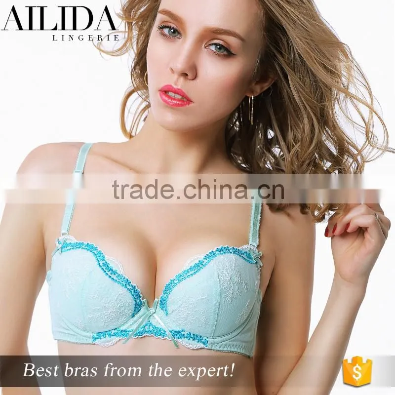 OEM Women Lace Push Up Underwire Bra Sets Womens Lingerie