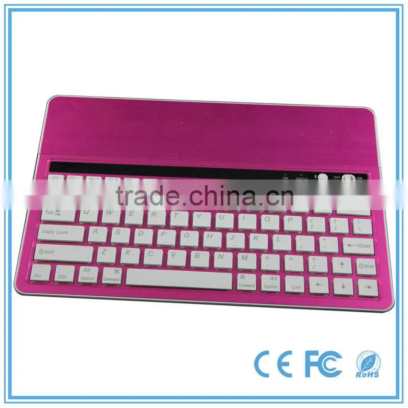 All in one desktop computer aluminum bluetooth keyboard for different size tablet pc