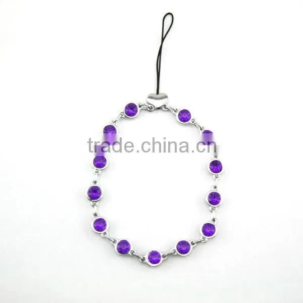 2014 Wholesale Fashion Crystal Mobile Phone Straps