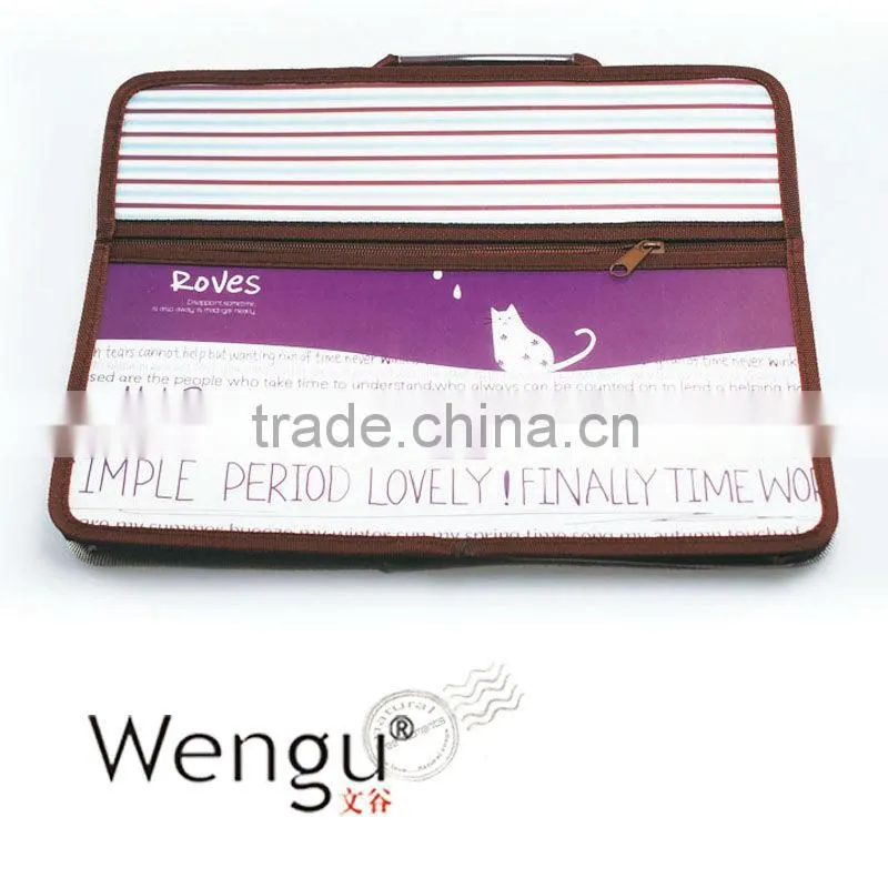 2015 new design student plastic document case pp file bag