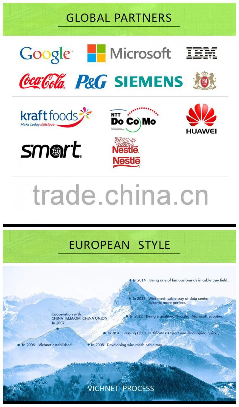 Trade Assurance Good Quality Wire Mesh Electric Cable Tray with UL CUL CE