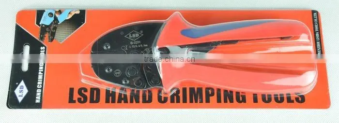 CE ROHS experience production for 10years LSDgood qutails pliers for coax crimping S-02H rg58 rg59 ratchet hand crimping tools