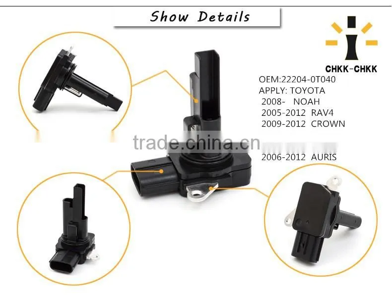 High quality Air Flow Meter Sensor For TOYOTA COROLLA/CROWN OEM:22204-0T040