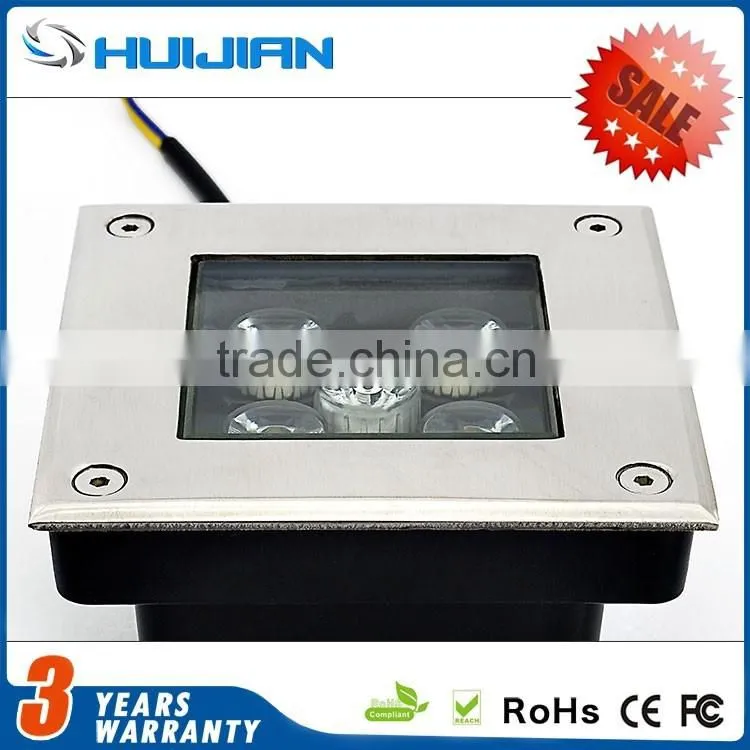 High efficiency floor step outdoor buried lamp IP67 waterproof LED 9W square underground light inground light