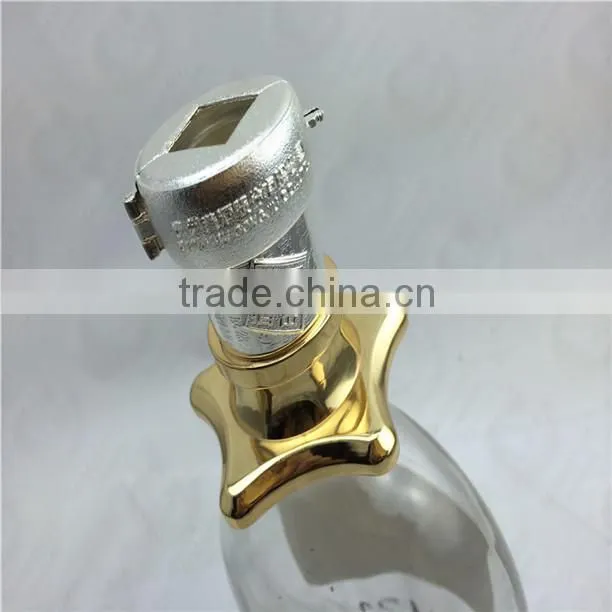 Shenzhen oem Zinc alloy perfume cap customized wine caps