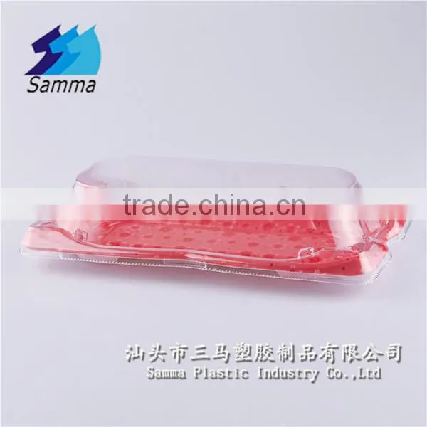 KW-0006SJ-R Plastic Food Container with Clear Lid