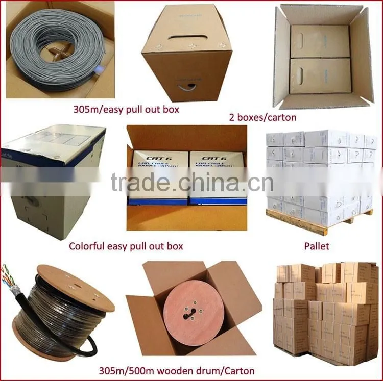 Factory Price 600Mhz Fluke Test Cat7 Lan Cable net work cable