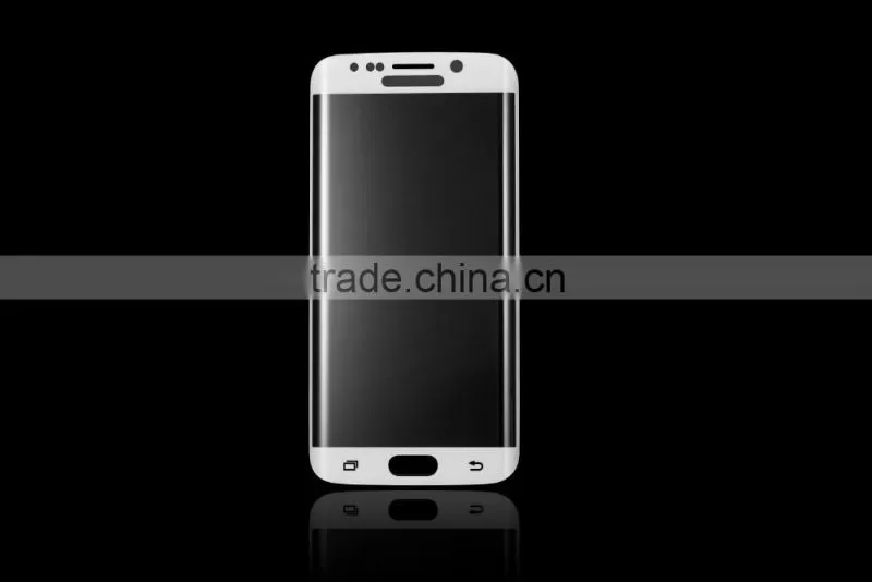 high clear cell phone protector, color tempered glass screen protector for s6 edge tempered glass