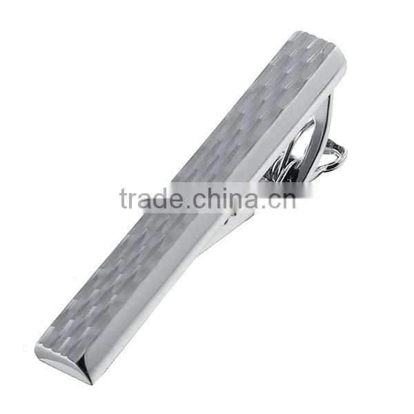 Top Quality Classic Design Pretty Rhodium Tie Clip With Custom Logo