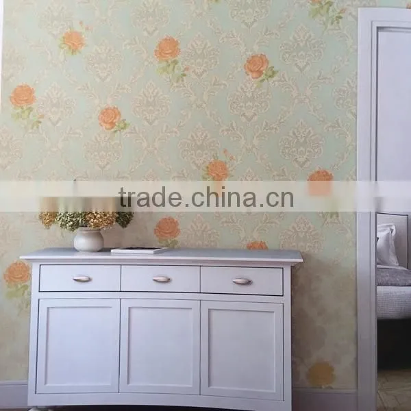 Fashion beautiful flower beauty Damask wallpaper for living room