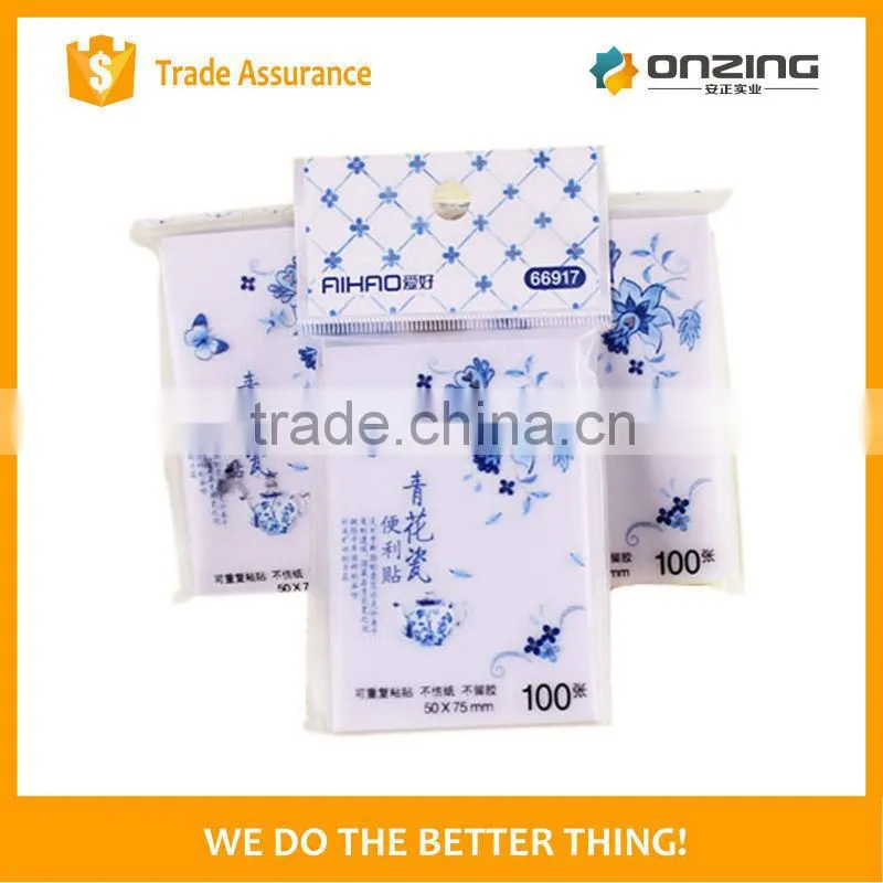 Onzing new hard paper cover notebook and sticky notes with index tabs