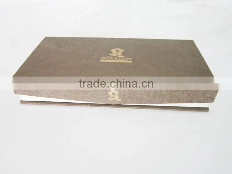 Fancy paper packaging book shape box with magnet