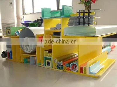 Building materials FRP plastic rain gutter profile