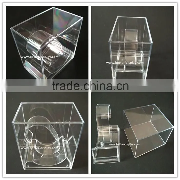 custom clear acrylic plastic luxury watch box gift box for watch