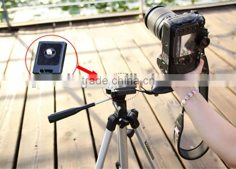 Hottest selling leather hand digital wrist grip strap with quick release plate for DSLR camera