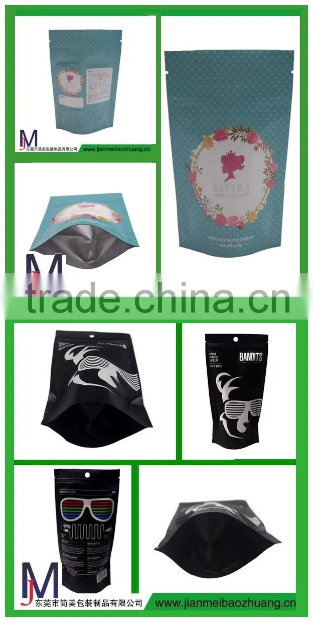 Health Food Aluminum Foil Packaging Bags/Stand up Pouch with zipper for food