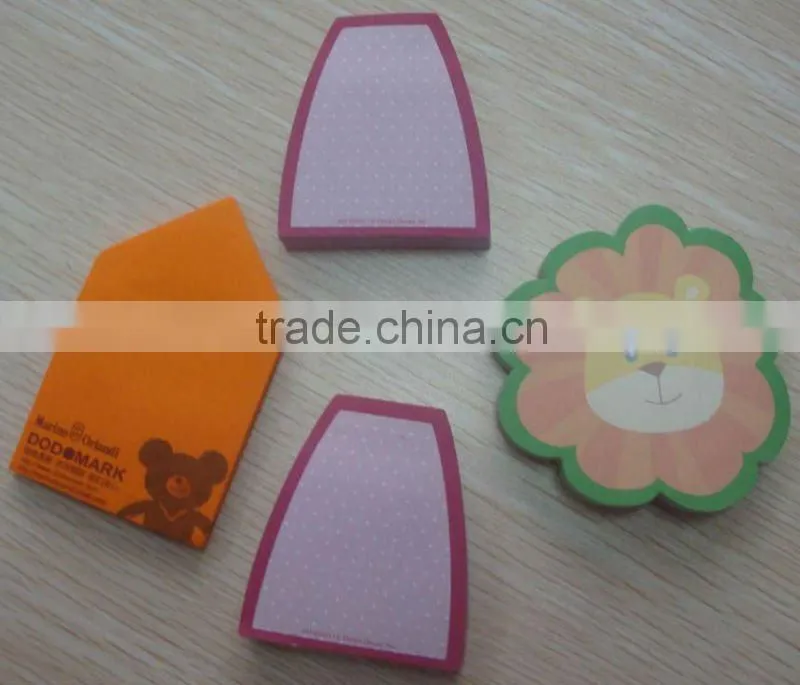square memo pad adhesive note block woodfree paper
