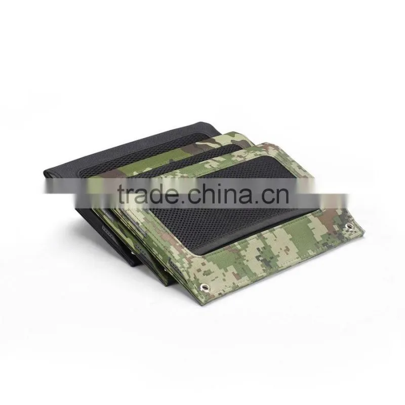 New premium 10W 5V built-in 6000mah polymer battery sun power solar panel outdoor charging for mobile phone