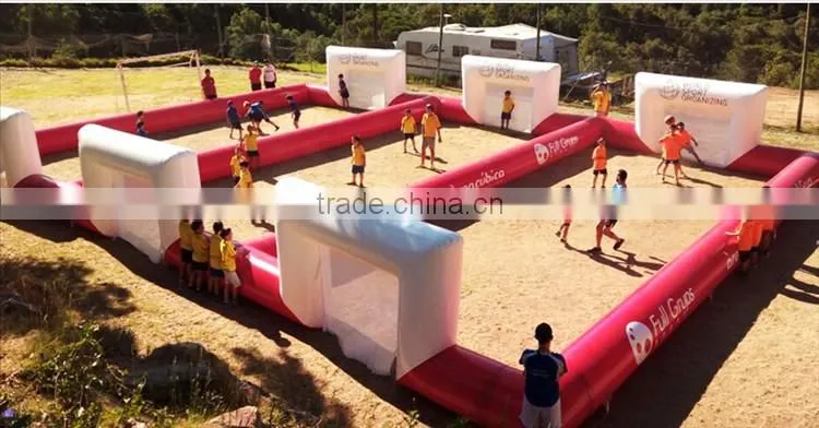 Lawn sports Inflatable football pitch adults inflatable soccer court hot selling