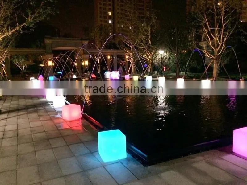 Outdoor Waterproof led cube color changing furniture/swimming pool outdoor and Wedding Rgb Led Dental Chair/Led Cube Light
