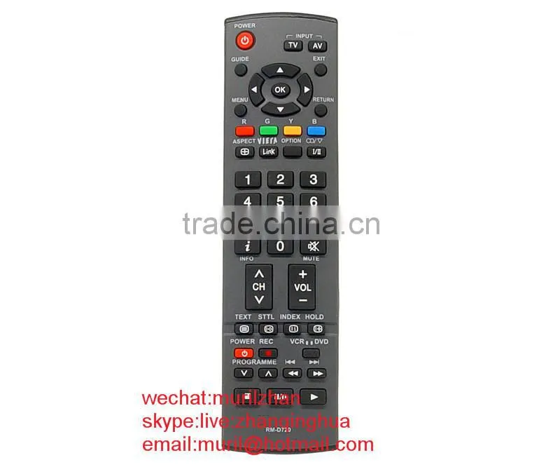 High Quality Black 50 Keys RM-D720 Remote Controls for Panasonicc TV with AAA*2 1.5V Battery ZF LCD/LED TV CONTROLS