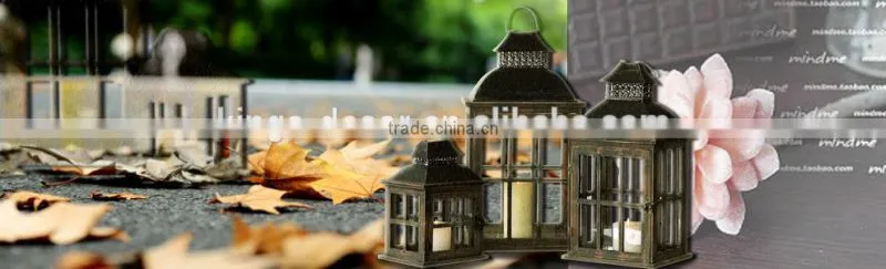 Elegant black wooden lanterns set of 3 home decor