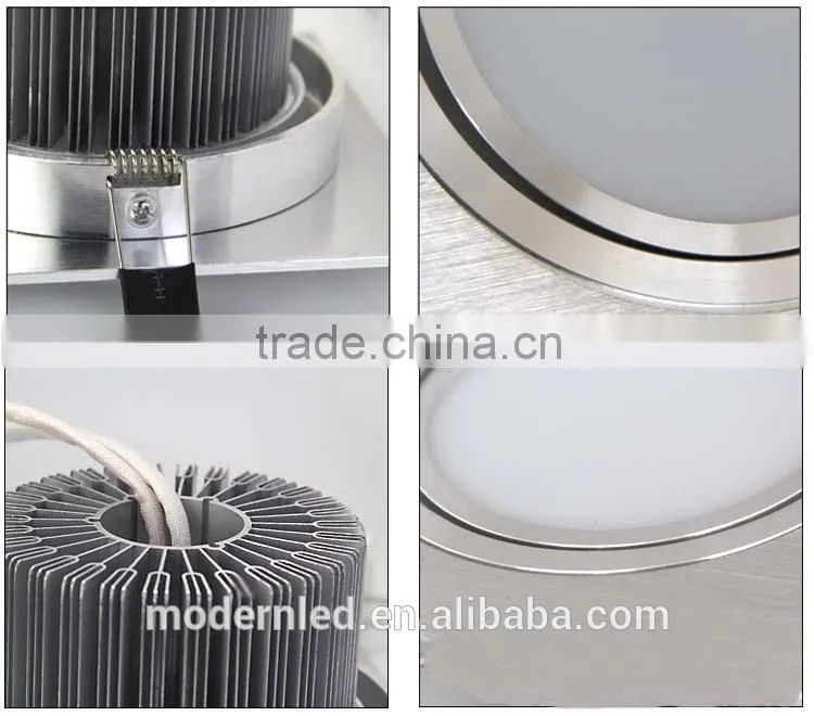 high class commercial 2x20w plc down light 15 30 60 degree cob