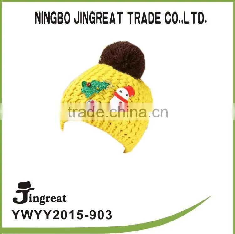 2015 new style cute children's red wool hat