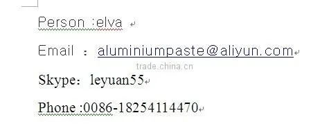 aluminum paste