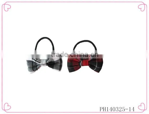 Elastic band human hair ponytail,black elastic hair bands for girls