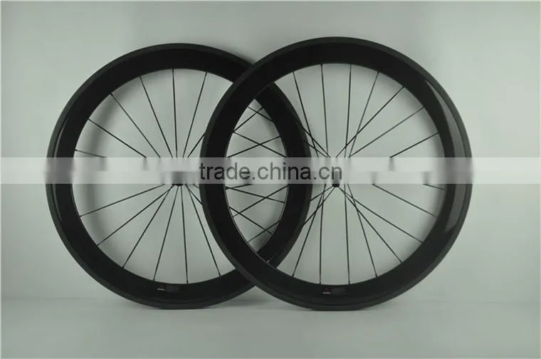 Bicycle wheel rims, tubular 60mm Depth 700c road bicycle full carbon rims