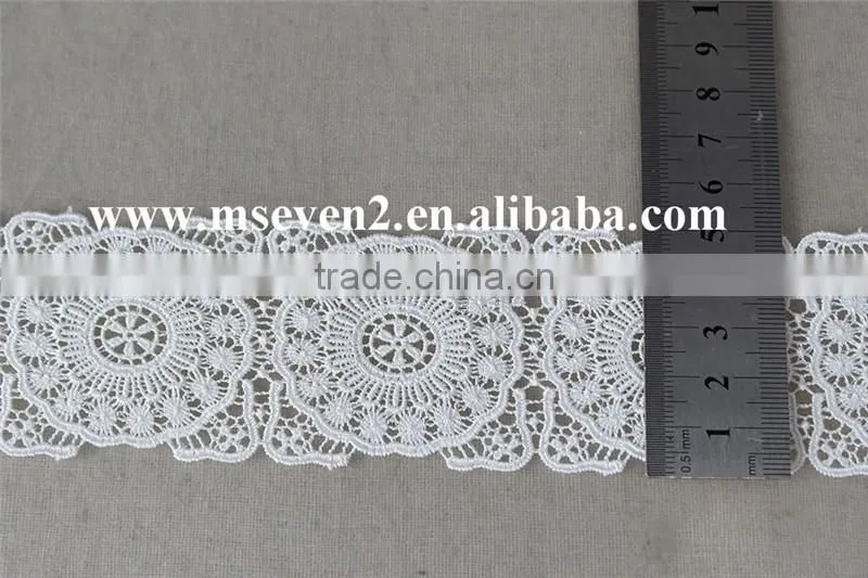 good price 100% polyester guipure lace trim liturgical lace trim bridal lace trim