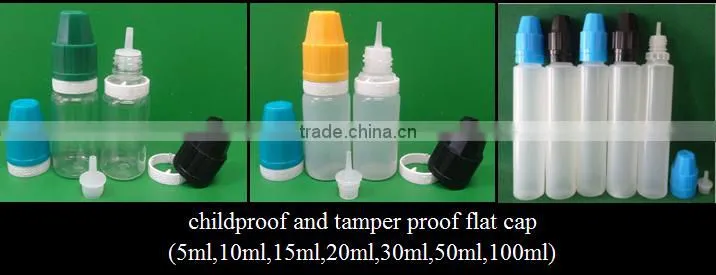 Alibaba China 5ml 10ml 15ml 20ml 30ml 50ml empty PE e-liquid bottle e cig bottle
