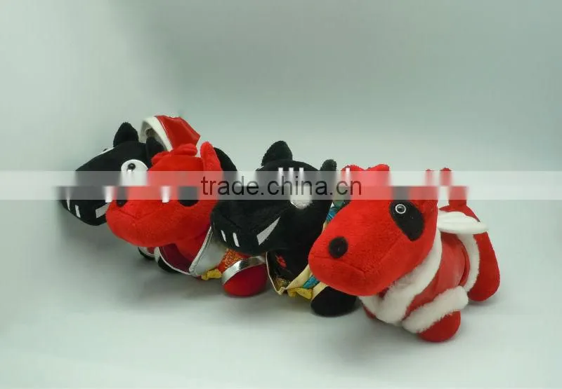 Funny Plush pet dog with clothes