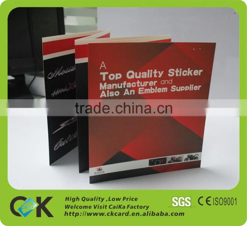 Competitive price!Printing folded paper flyers from gold manufacture