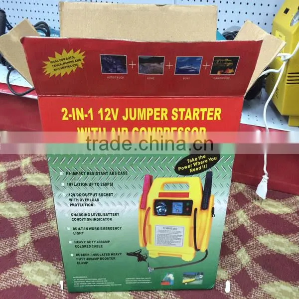 Jumper Starter for Auto, Truck, Marine and Rv/Camping use, 12V 17Ah Battery Power Jumper
