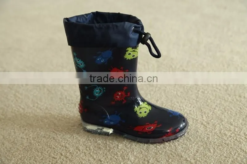Kids Winter Warm Lining PVC Rain Boots
