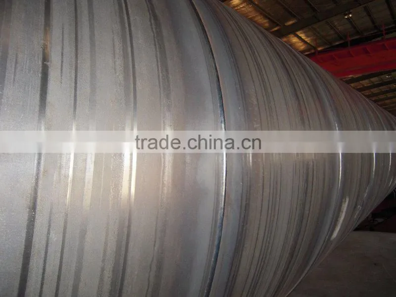 High quality of black steel pipe /SSAW steel tube/china wholesaler