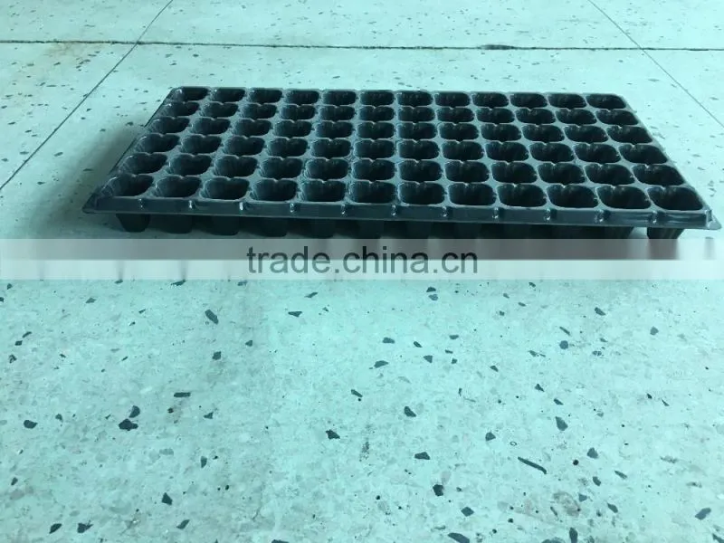 #014 black plastic seedling trays/High Quality black plastic seedling trays