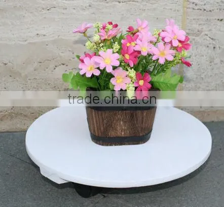 High quality wooden flower pot stands /wooden plant dolly stands