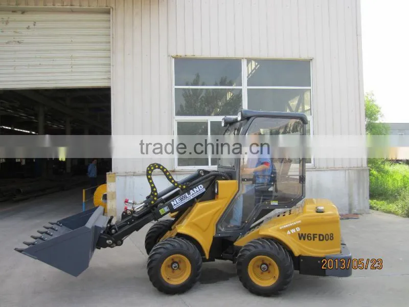 NEWLAND Brand W6FD08 China telescopic mini wheel loader with low price for sale