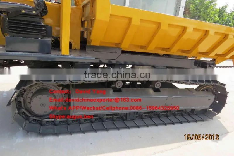 6 tons capacity crawler dumper for loading palm
