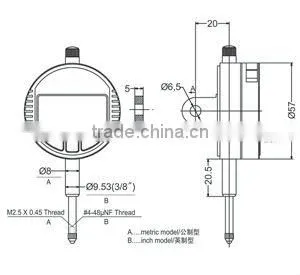 Waterproof Micron Digital Indicator