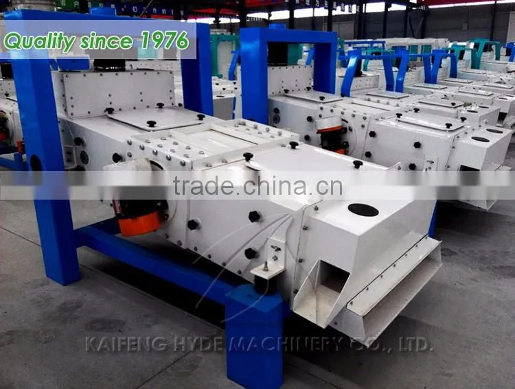 Flour mill wheat grain vibratory separator