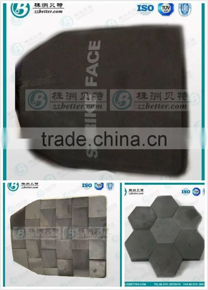 Ligh weight boron carbide ceramic tile for army protection