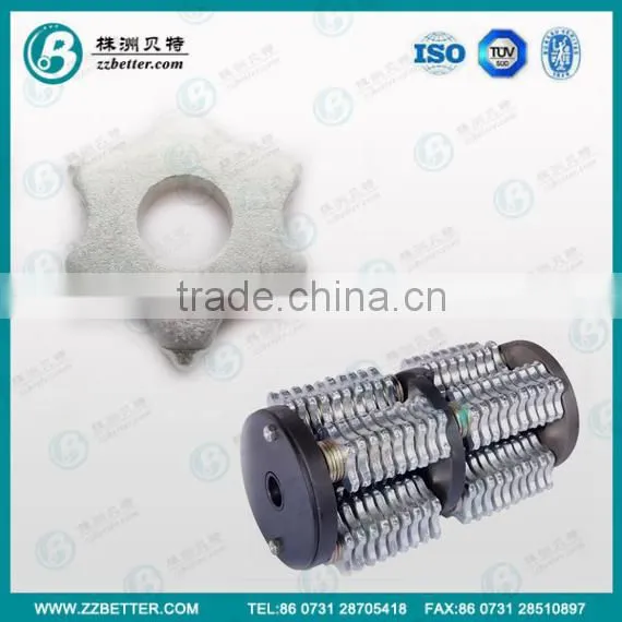 High quality 6 point Carbide tip cutter, scarifier cutter