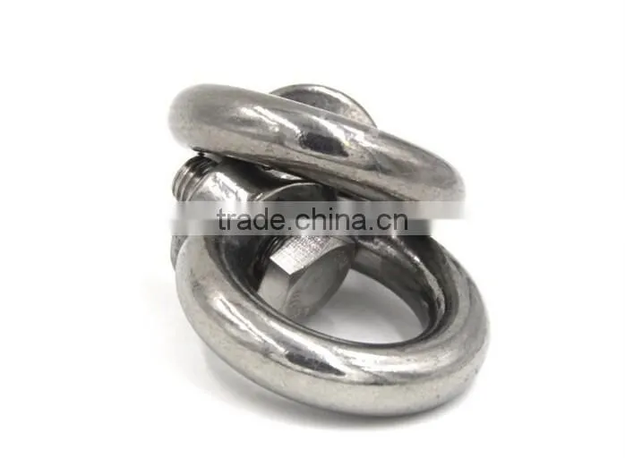Factory manufacturer SS304 AISI316 din580 din582 lifting eye bolt and nut